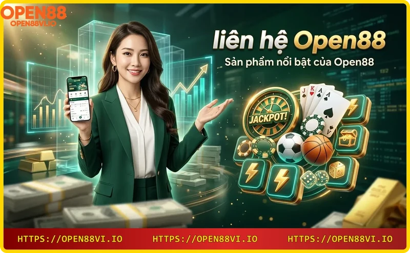 Các sản phẩm chính của Open88: thể thao, casino, slot game