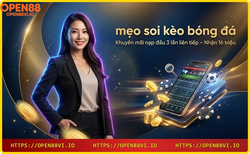 Đống tiền vàng với biểu tượng 16 triệu, phong bao đỏ và hộp quà phát sáng