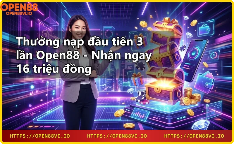 Giao diện nhà cái Open88 với các sản phẩm cá cược thể thao, casino, game bài