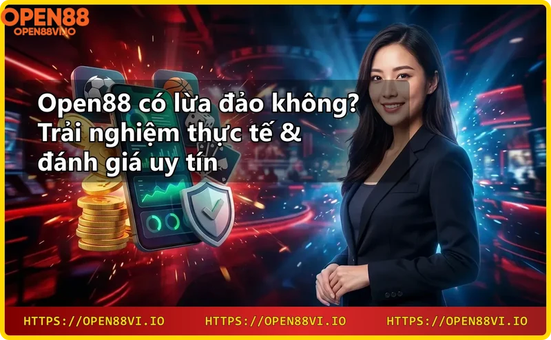 Giao diện nhà cái Open88 với nhiều trò chơi trực tuyến hấp dẫn