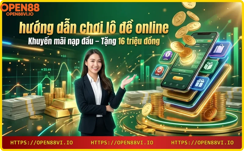 Khuyến mãi nạp đầu 16 triệu từ Open88
