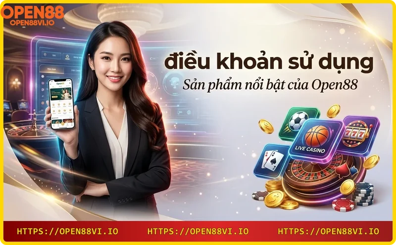Sản phẩm nổi bật Open88 - Cá cược thể thao, casino và slot game